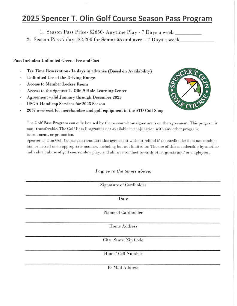 2025 season pass program